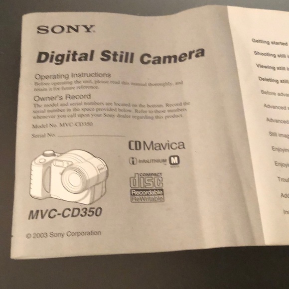 Sony MVC - CD 350 - Picture 6 of 15